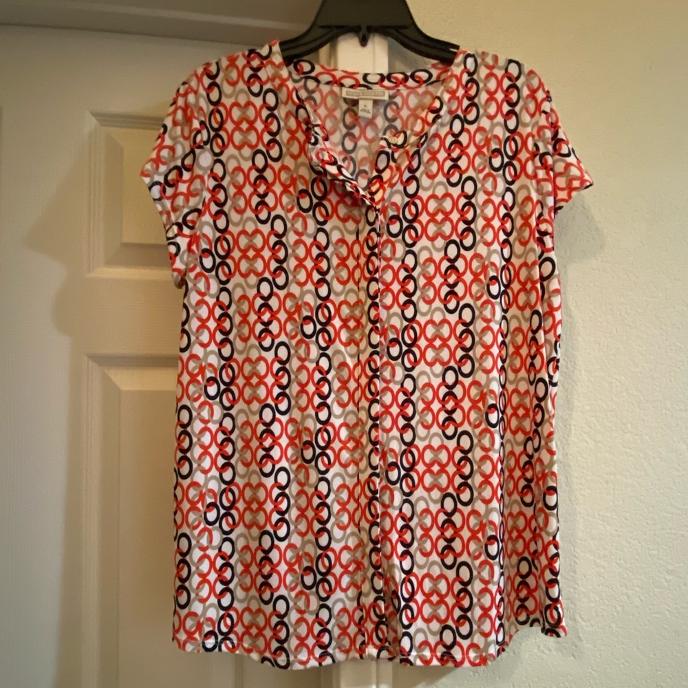 Dana Buchman Short Sleeve Blouse